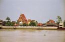 Buildings on Mae Nam Chao Phrayal River, Ayutthaya to Bangkok